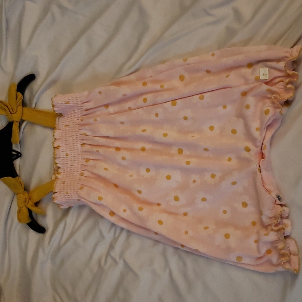 Pink Flower Romper 6-9 months
